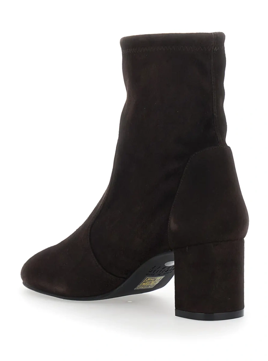 Botine YULIA STRETCH BOOTIE 60 Suede Brown Women's Booties - Img 3