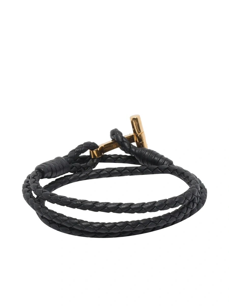 Bratara Tom Ford neagra din piele - Img 3