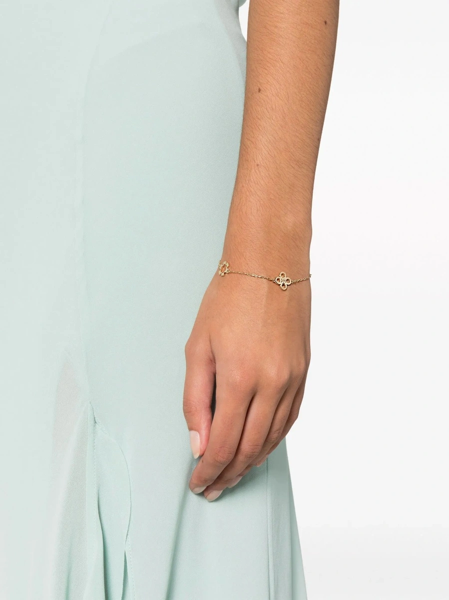 Bratara Tory Burch aurie din alama - Img 3