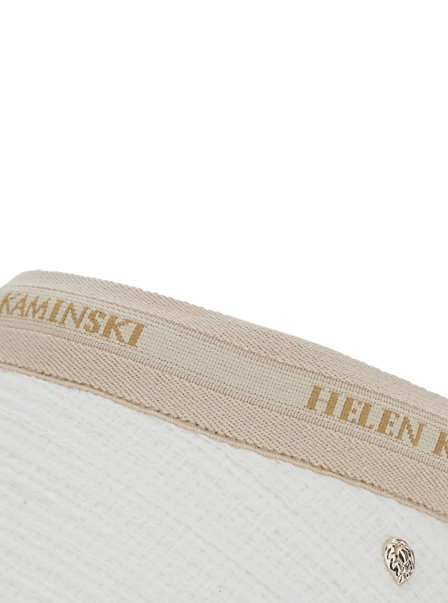 Caciula White 'Carter' Hat with Wide Brim and Elegant Details in Cotton for Women - Img 3