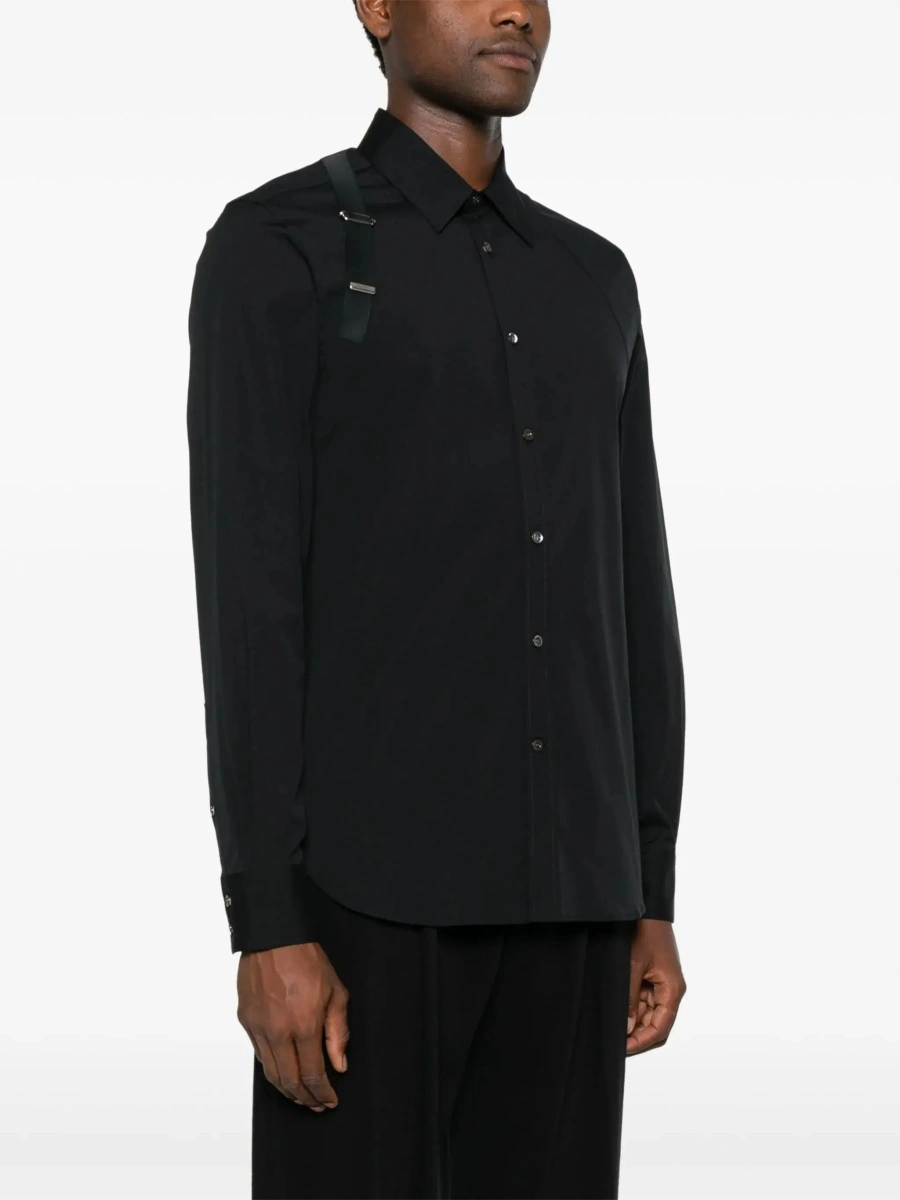 Camasa Alexander McQueen neagra din bumbac - Img 5