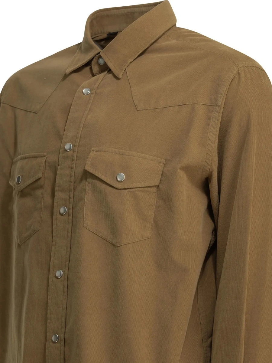 Camasa casual Corduroy Western Shirt - Img 4