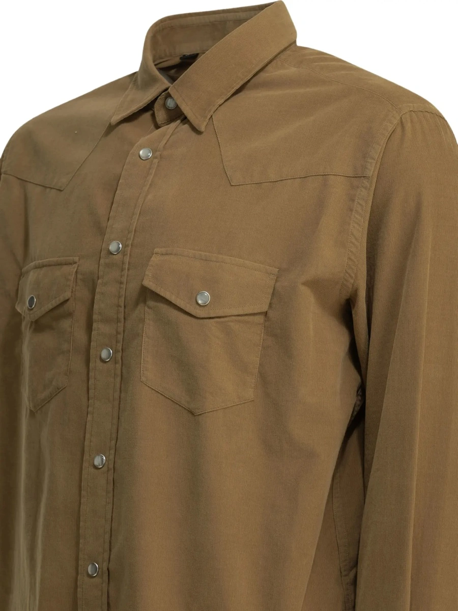 Camasa casual Corduroy Western Shirt - Img 7