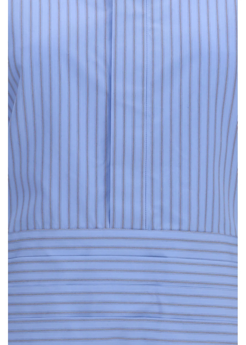 Camasa casual Cotton poplin Shirt with belt - Img 3