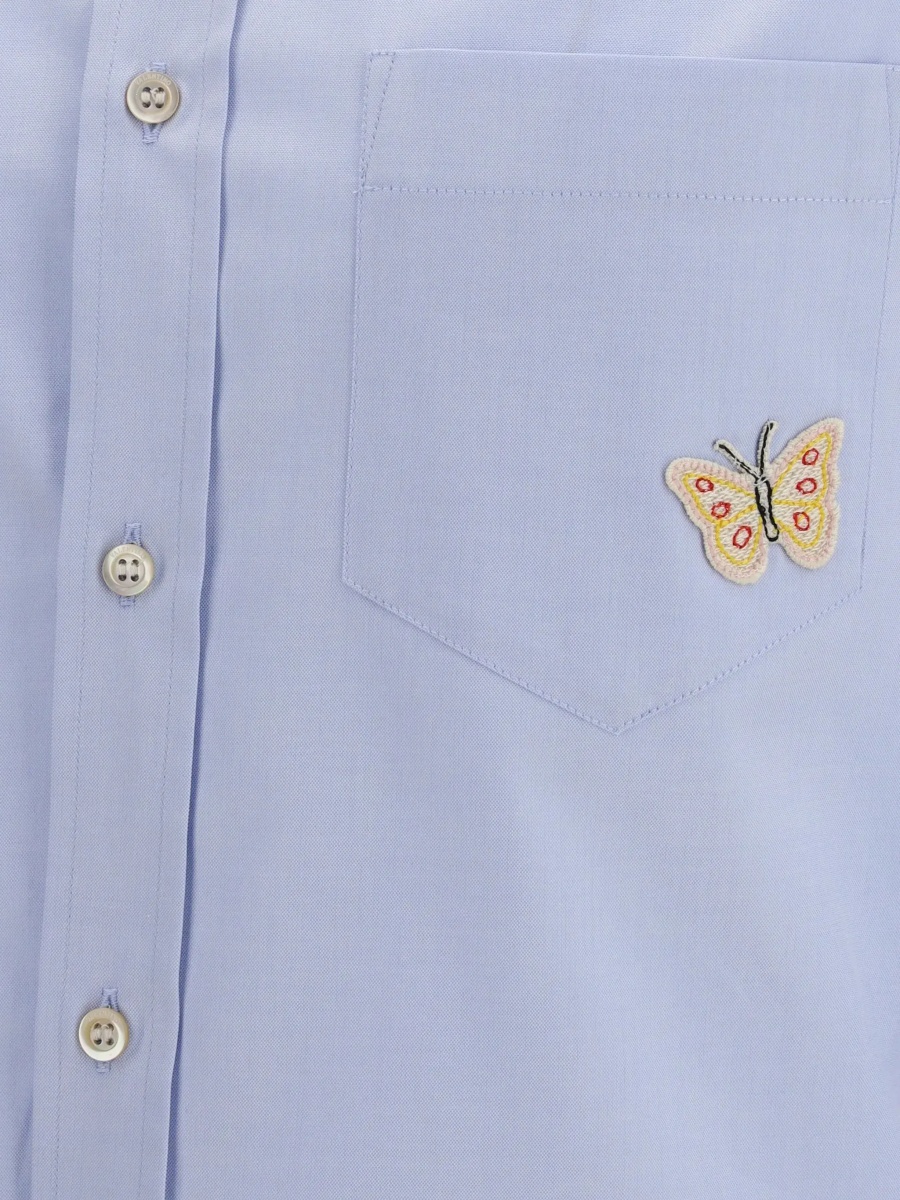 Camasa casual Cotton Shirt with butterfly embroidery - Img 6