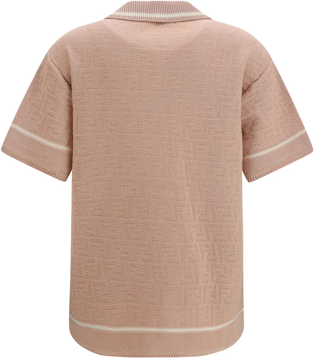 Camasa casual FF all-over crochet Shirt - Img 2