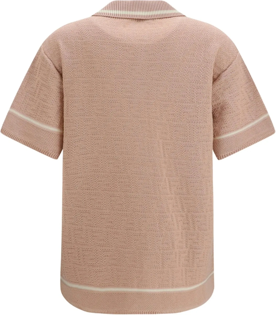 Camasa casual FF all-over crochet Shirt - Img 4
