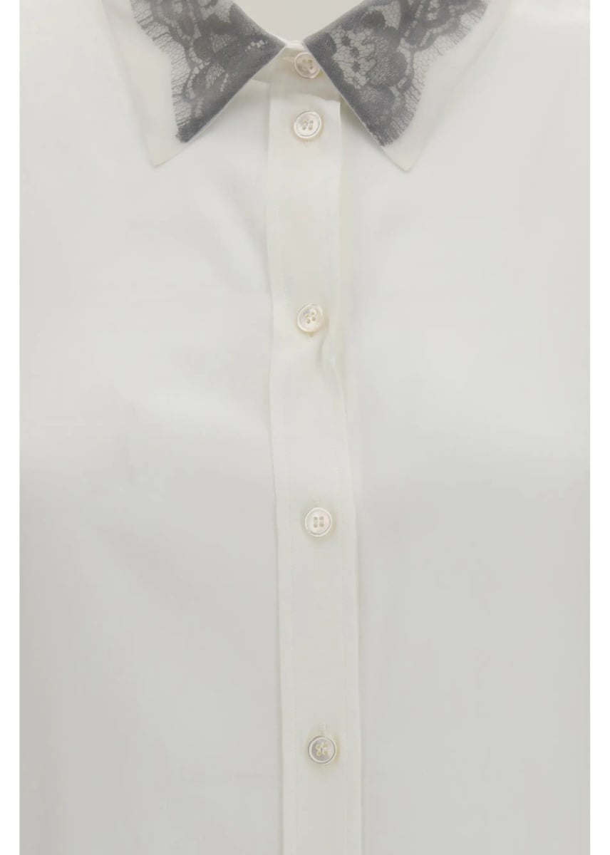 Camasa casual Floral lace detail Shirt - Img 3