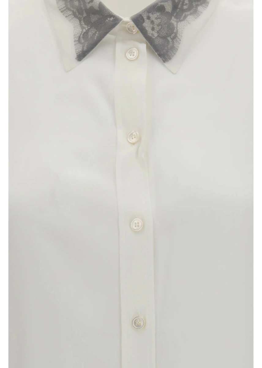 Camasa casual Floral lace detail Shirt - Img 3