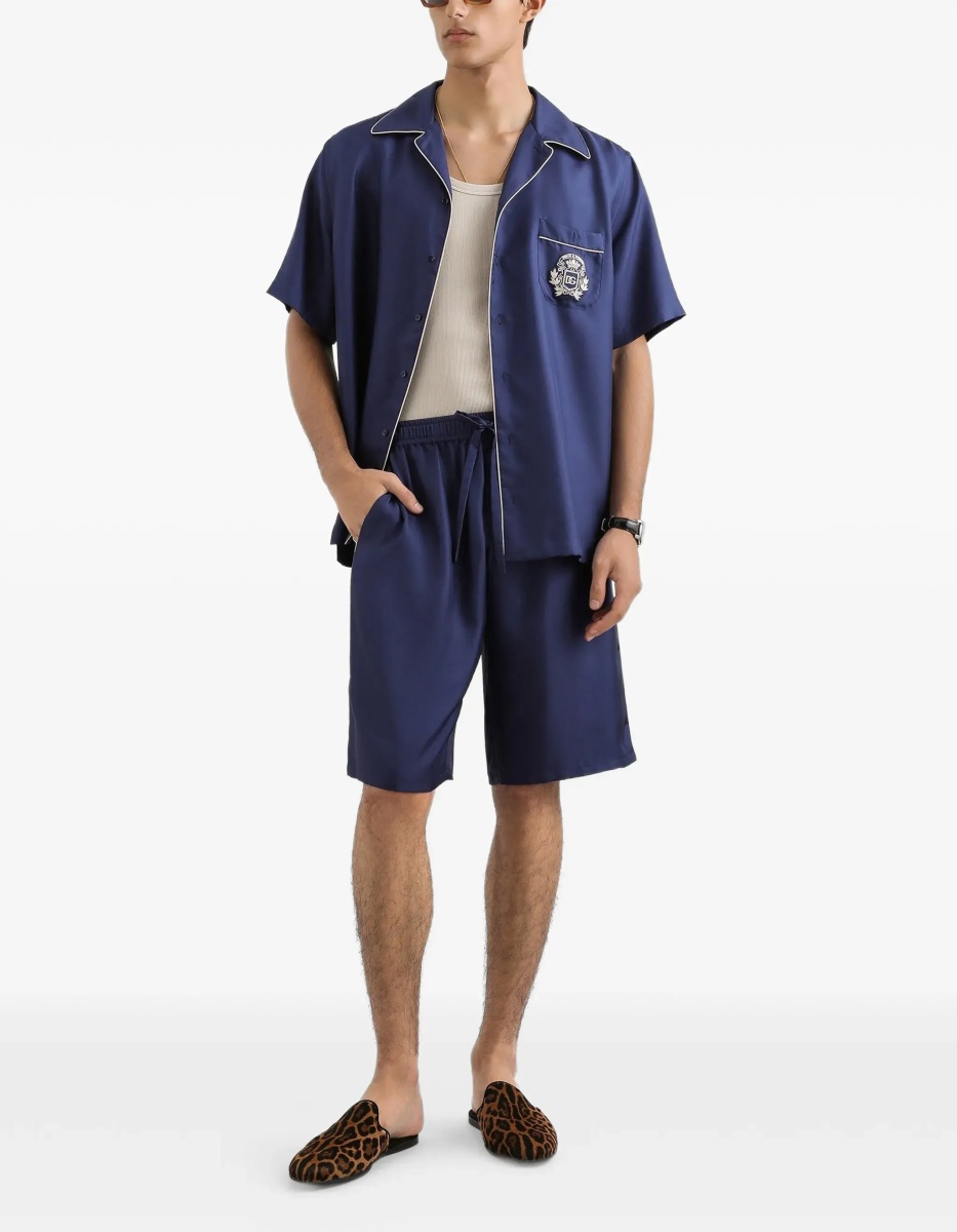 Camasa casual Hawaii piping-embroidered Shirt - Img 4