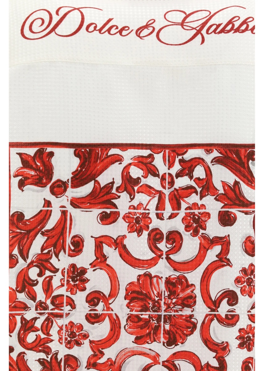 Camasa casual Hawaii Shirt in jacquard twill with majolica print - Img 3