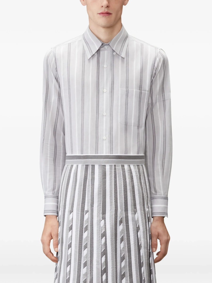 Camasa casual Madras striped armband Shirt - Img 5