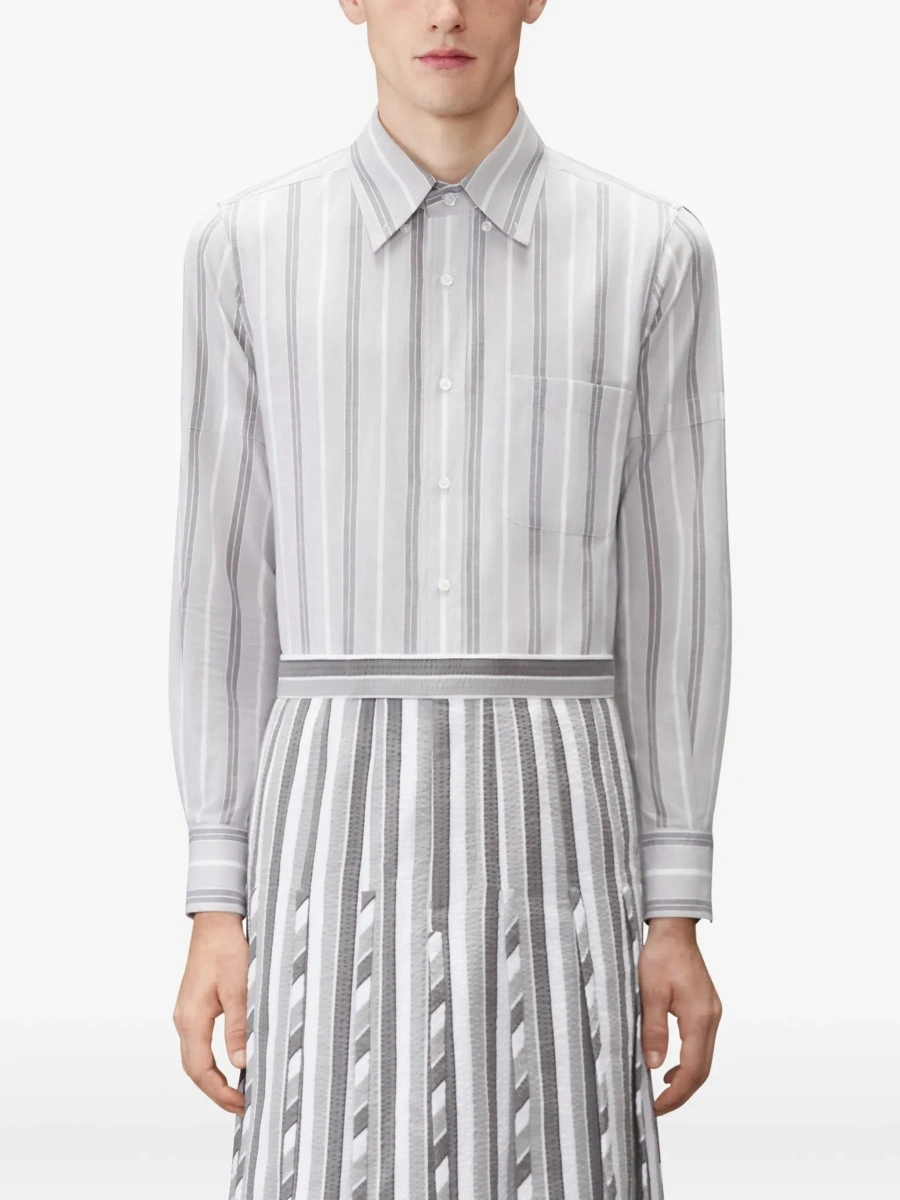 Camasa casual Madras striped armband Shirt - Img 5