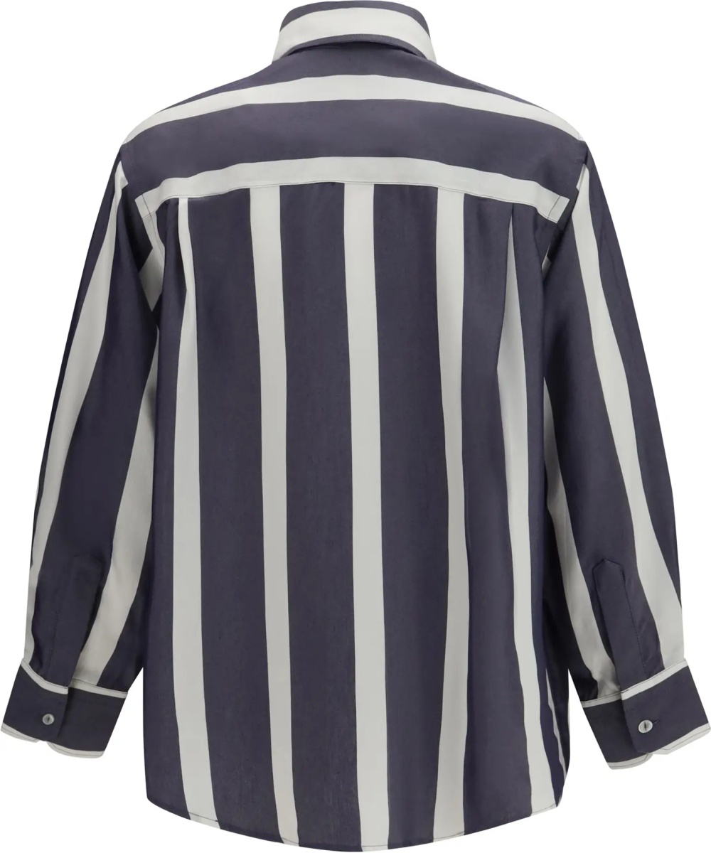 Camasa casual Oversized striped Shirt - Img 2