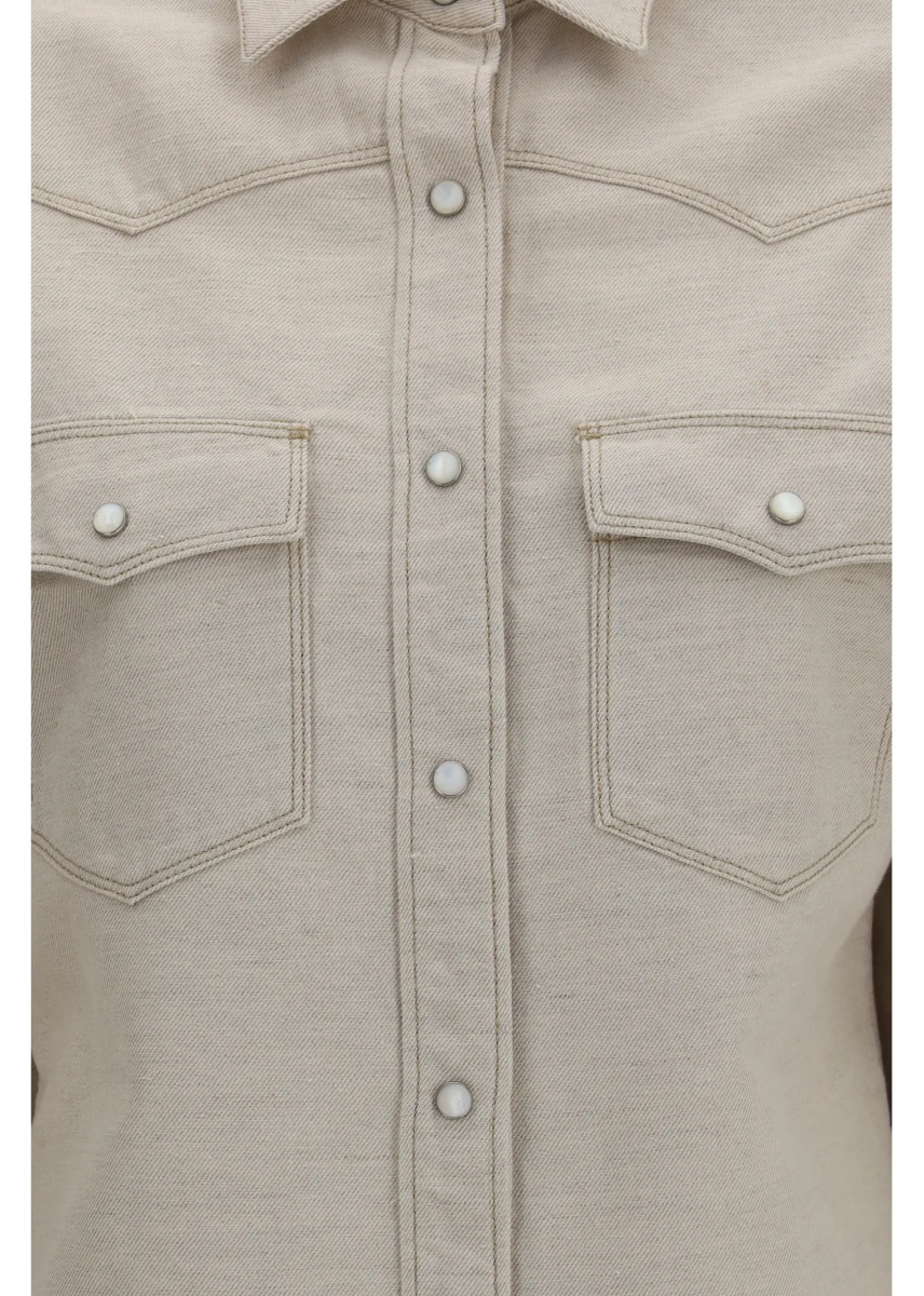 Camasa casual Selleria denim Western Shirt - Img 3