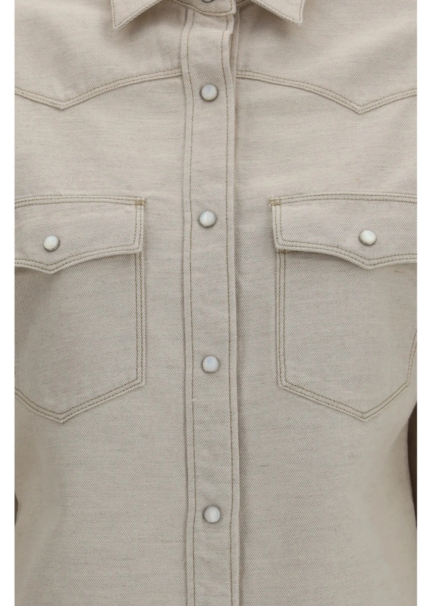 Camasa casual Selleria denim Western Shirt - Img 3