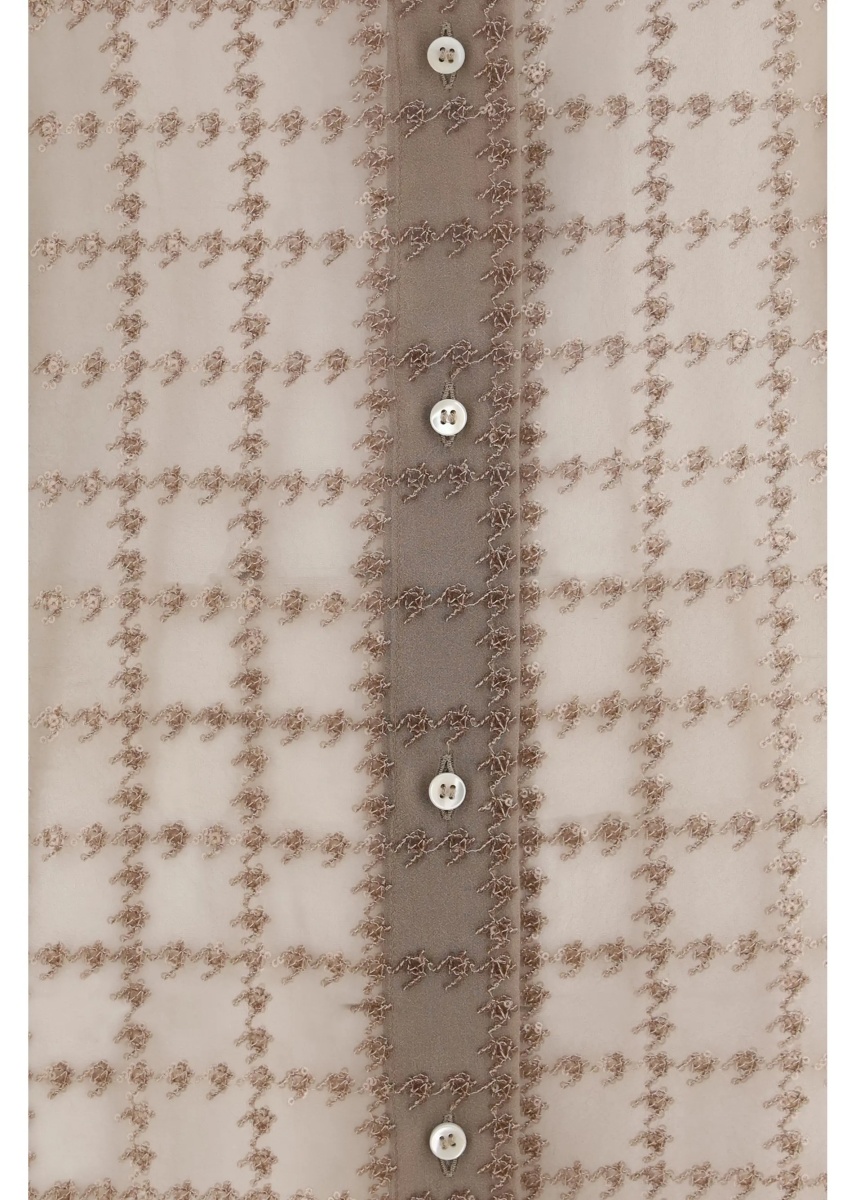 Camasa casual Sheer checked Shirt - Img 3
