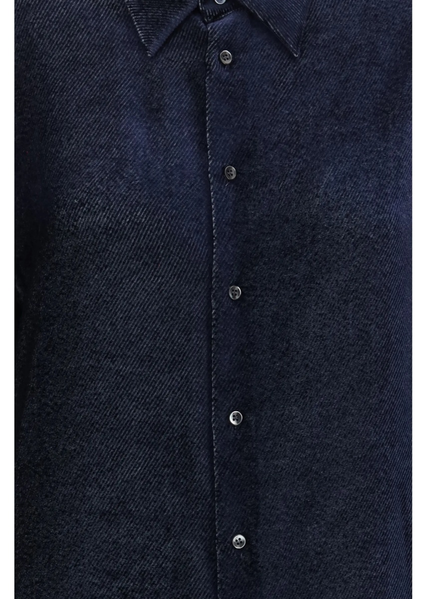 Camasa casual Silk blend devoré velvet twill Shirt - Img 3
