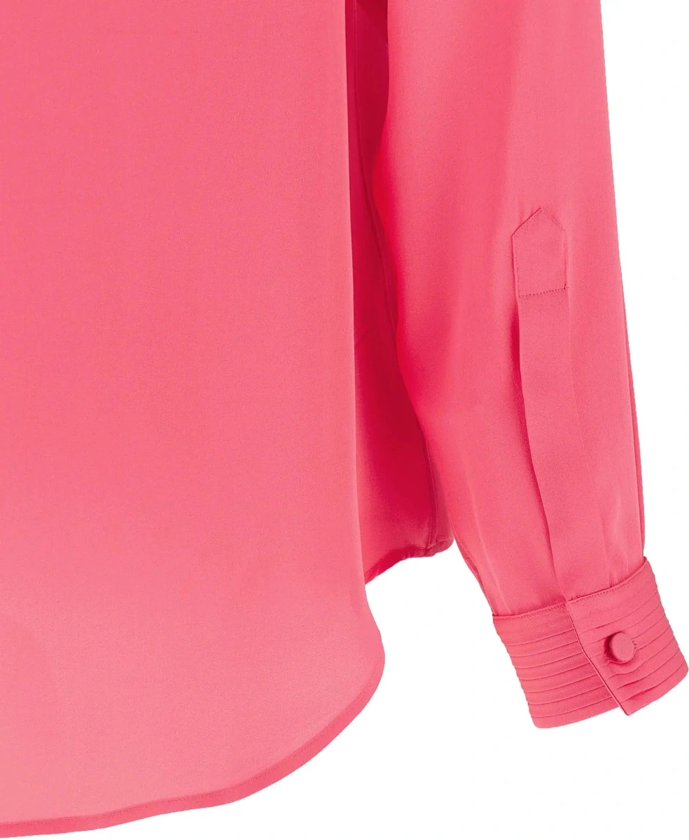 Camasa casual Tuxedo Shirt in silk with pleated bib - Img 6