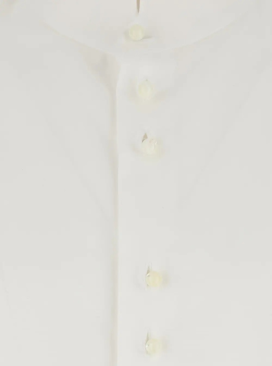 Camasa Classic collar white cotton shirt for men - Img 3