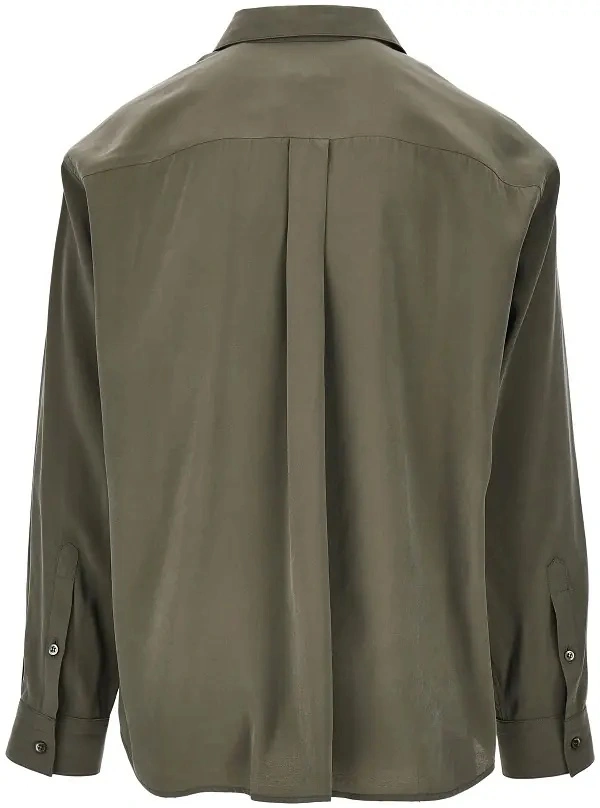 Camasa Emporio Armani verde din vascoza - Img 3