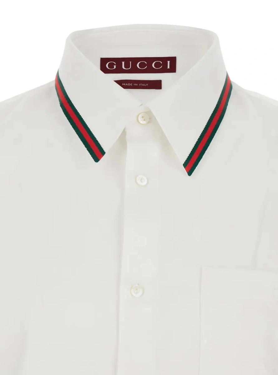 Camasa Gucci alba din bumbac - Img 3