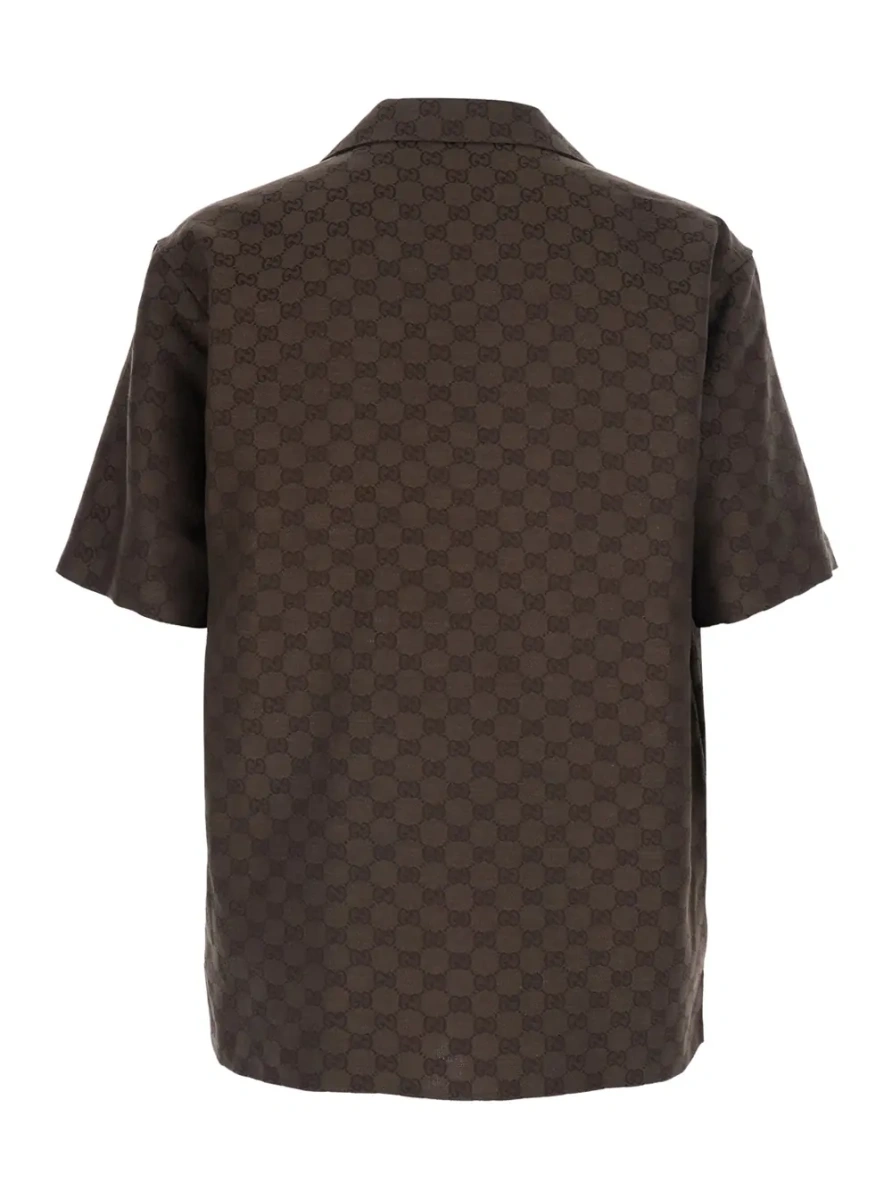 Camasa Gucci maro din in - Img 2