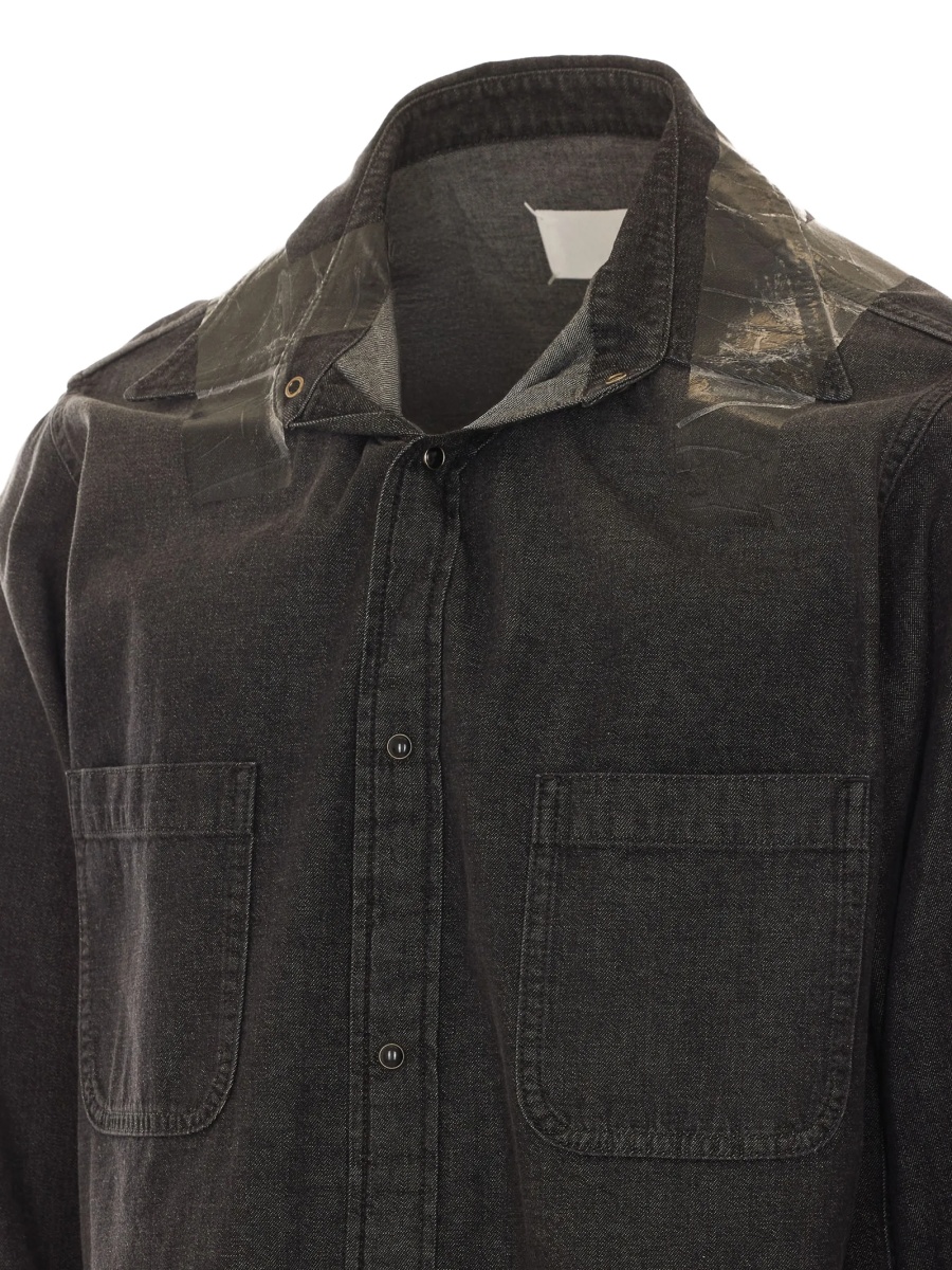 Camasa Maison Margiela neagra din bumbac - Img 3