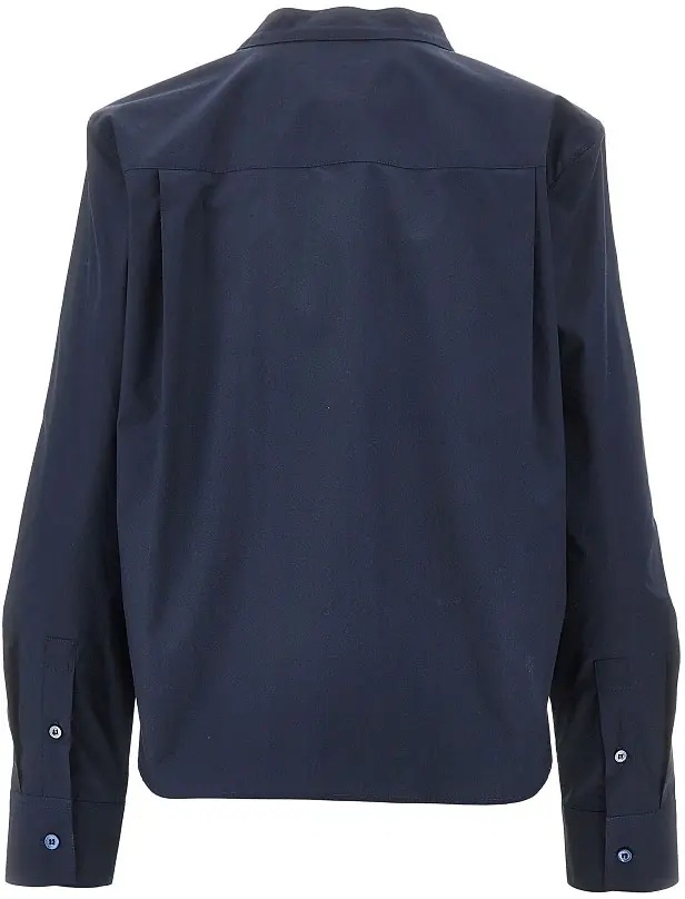 Camasa Mandarin collar poplin shirt - Img 3