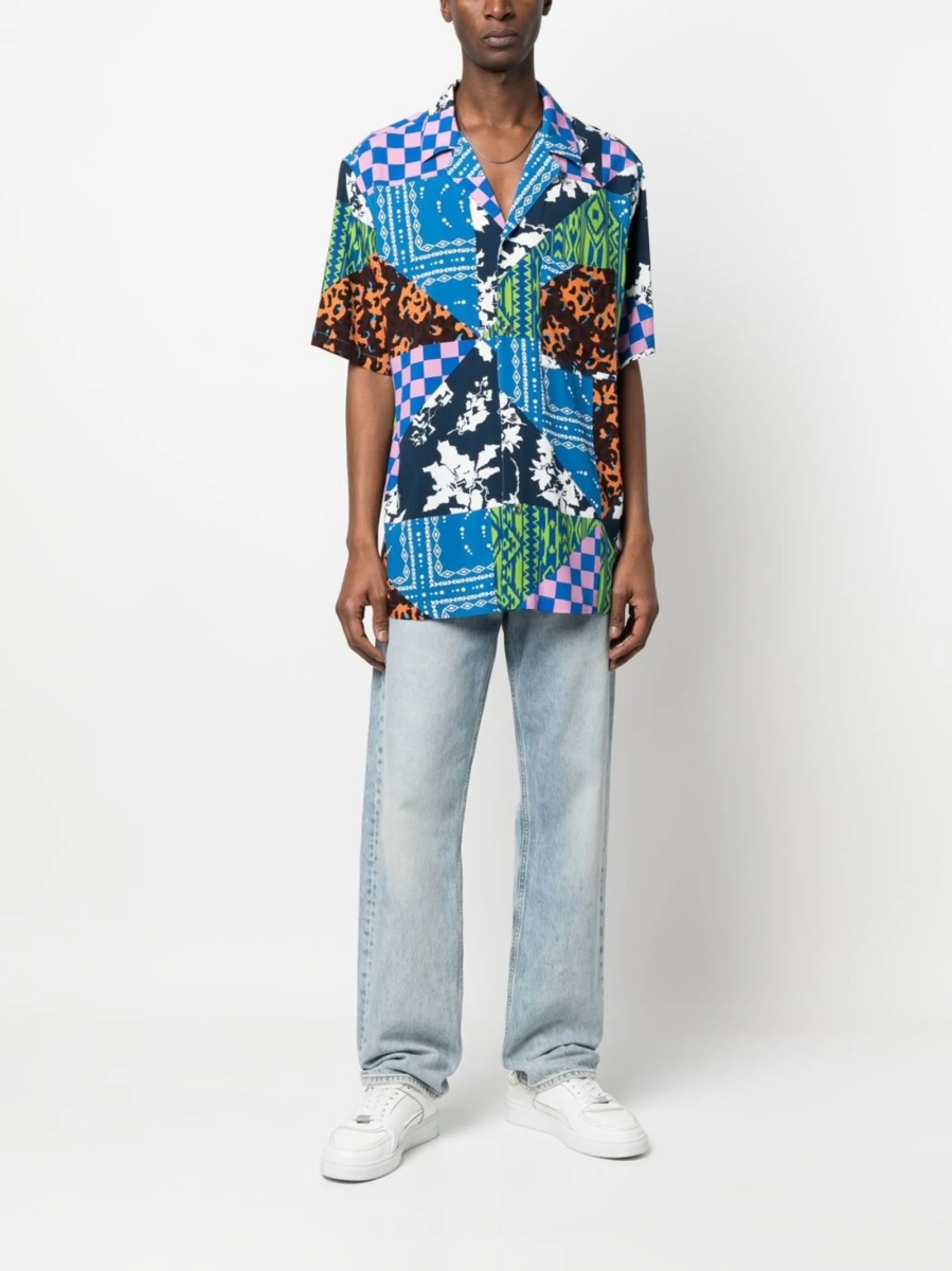 Camasa Marcelo Burlon albastra - Img 2