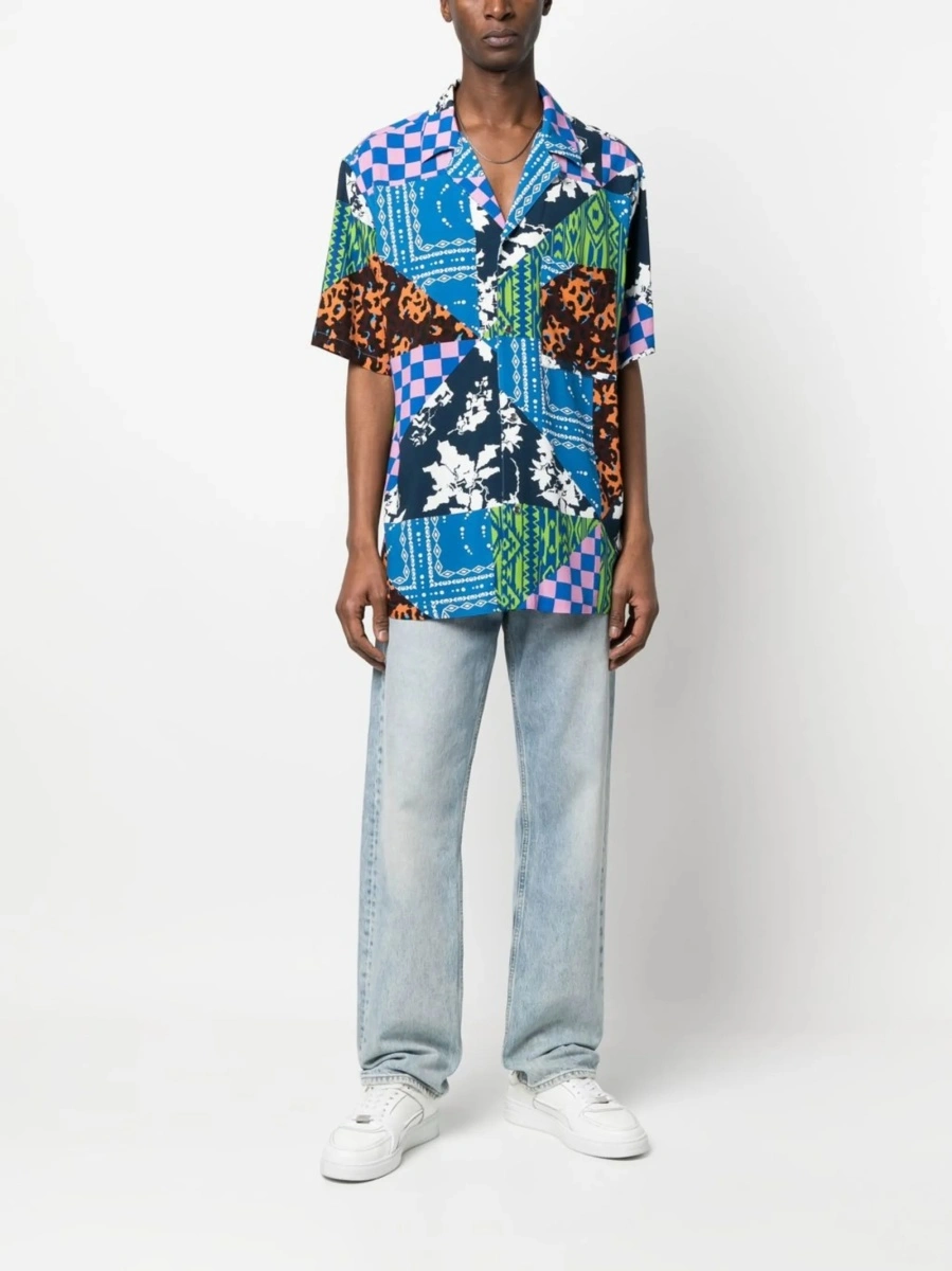 Camasa Marcelo Burlon albastra - Img 2