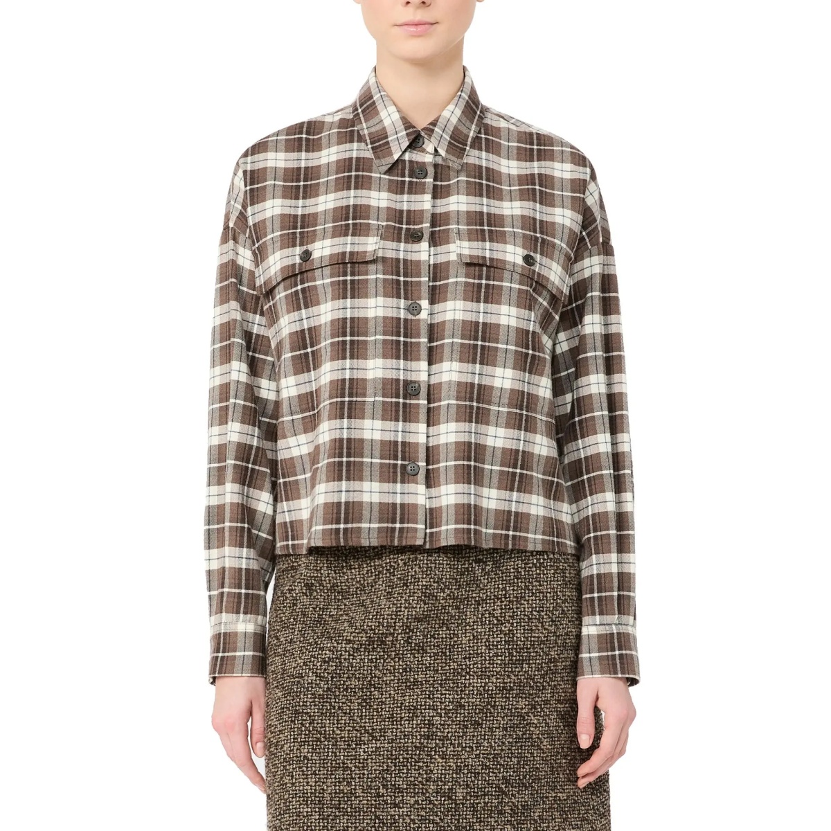 Camasa Max Mara Weekend Plaid Flannel Shirt - Img 3