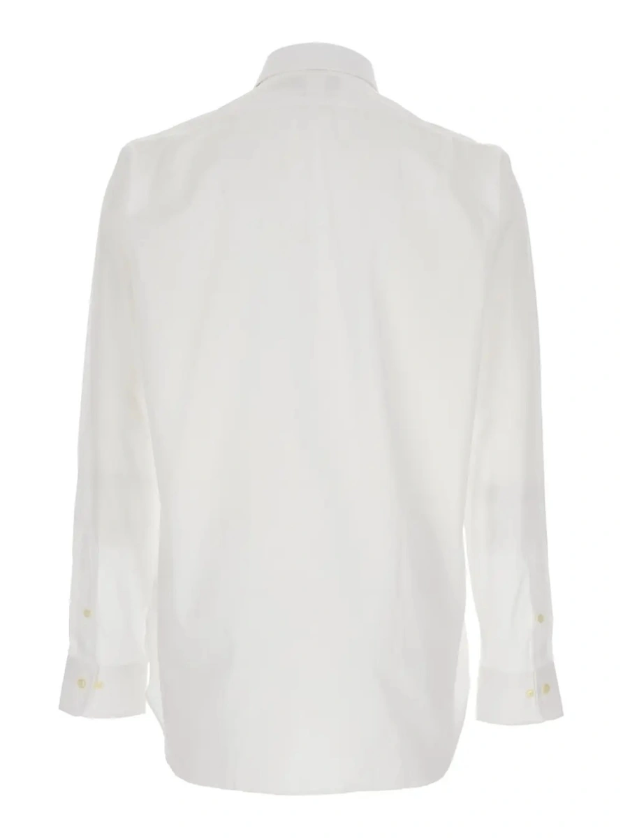 Camasa Ralph Lauren alba din bumbac 'Custom Fit' - Img 2