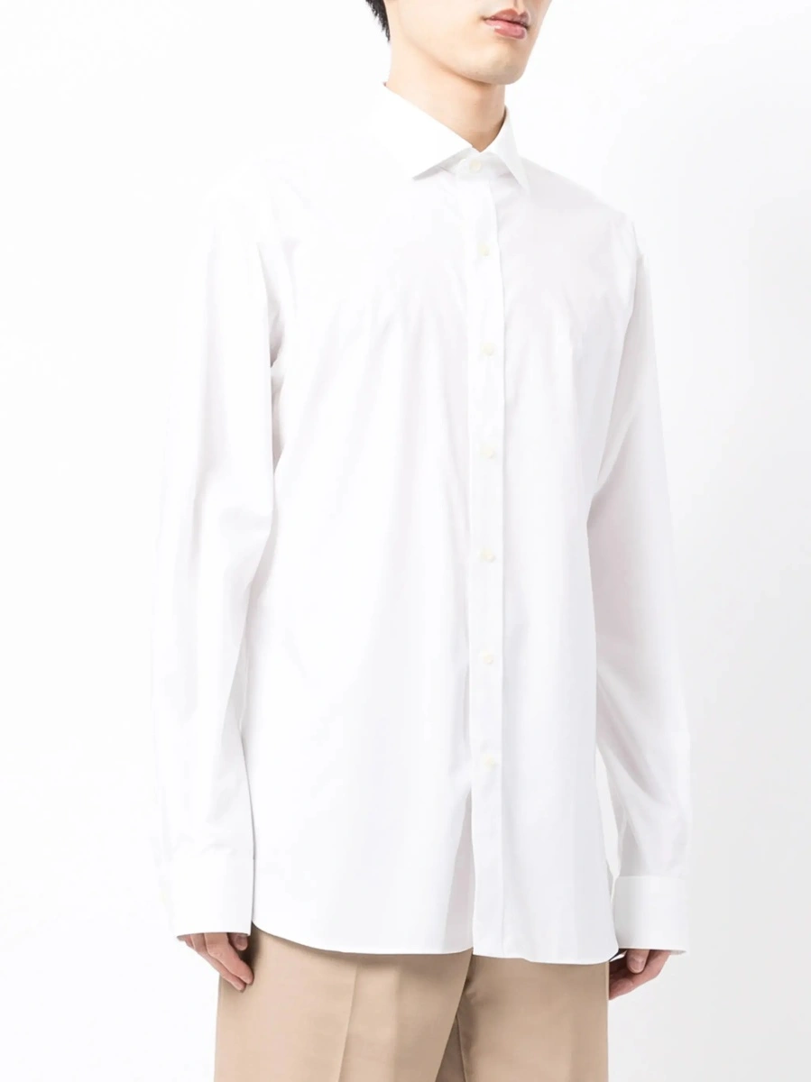 Camasa Ralph Lauren alba din bumbac 'Custom Fit' - Img 5