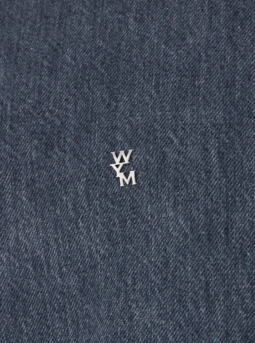 Camasa Shirt MENS SHIRT with collar and long sleeves in Blue Cotton for men - Img 3