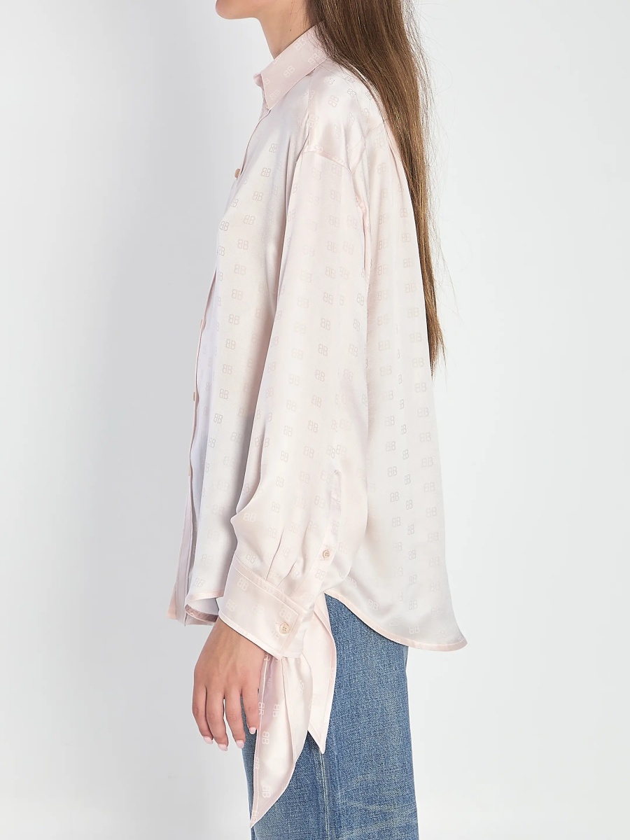 Camasa Silk Shirt With Knotted Cuffs - Img 3