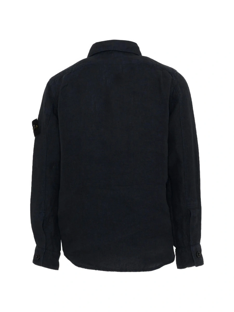 Camasa Stone Island albastra din in - Img 4