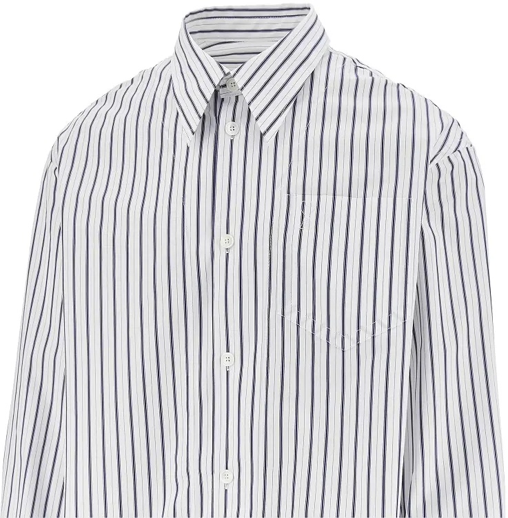 Camasa Striped poplin Loose Fit shirt - Img 2
