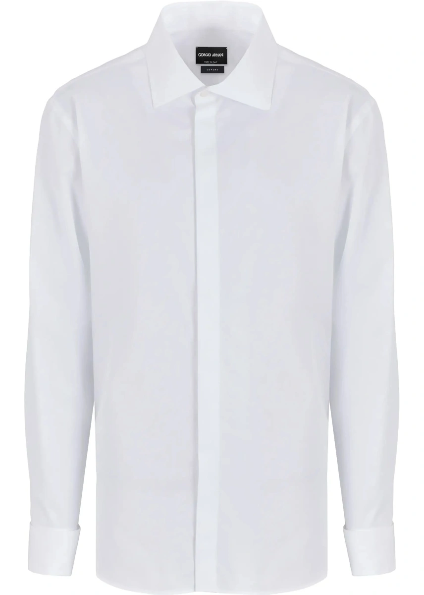 Camasi Shirt in soft cotton with French collar - Img 7