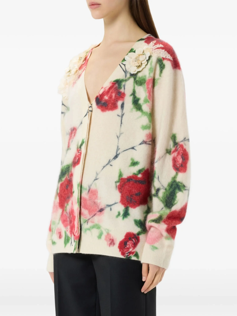 Cardigan Blumarine neutru din lana - Img 4