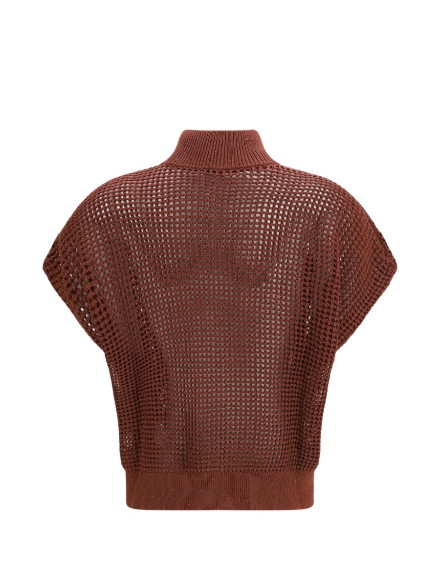 Cardigan Brunello Cucinelli maro - Img 2