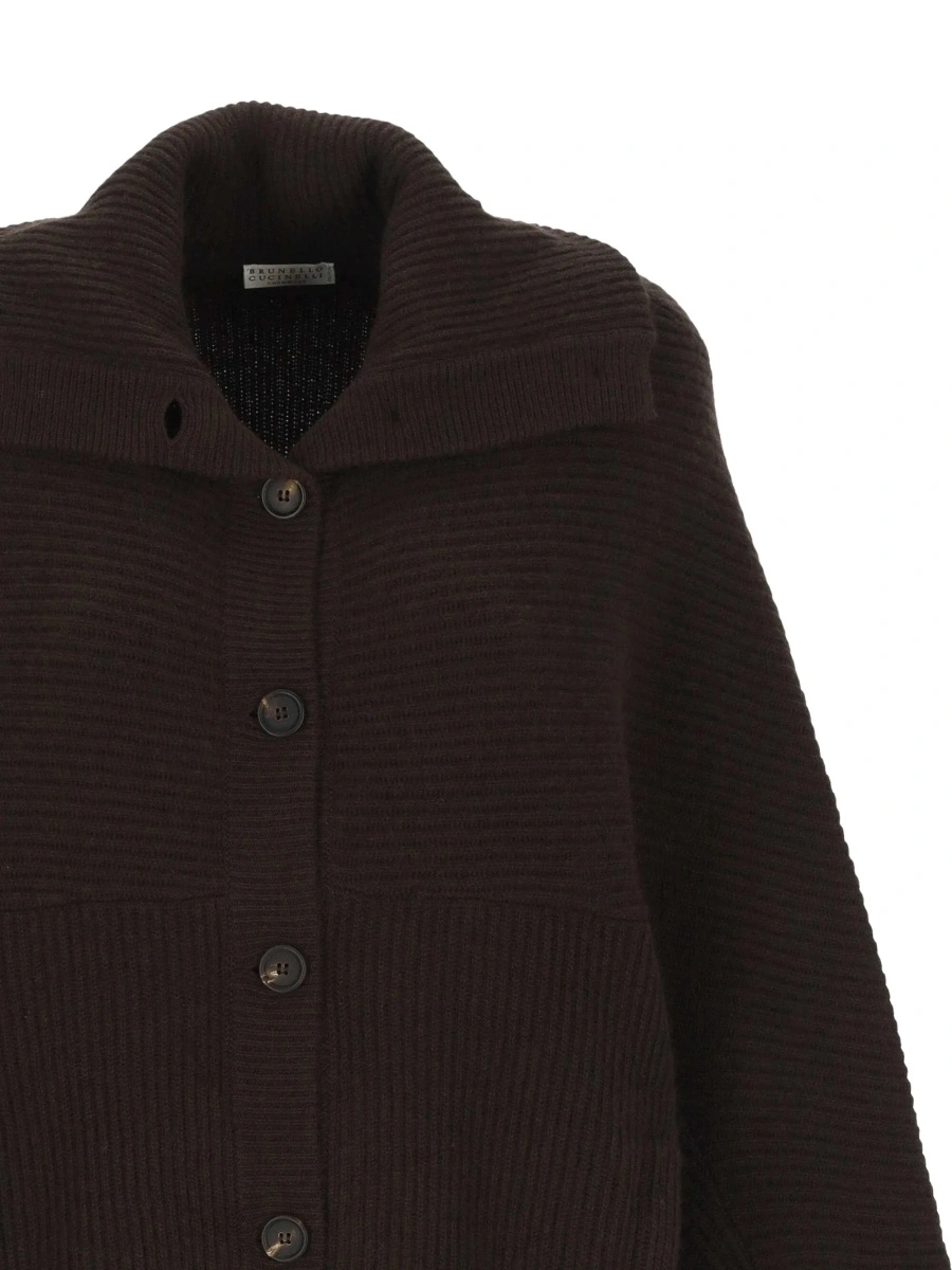 Cardigan Brunello Cucinelli maro - Img 3