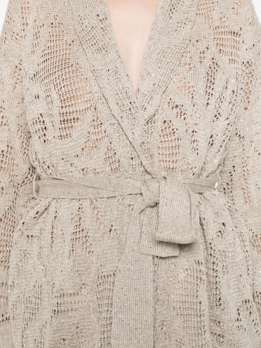 Cardigan Brunello Cucinelli neutru - Img 5