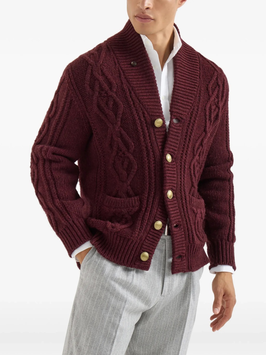 Cardigan Cable-knit cashmere Cardigan - Img 6