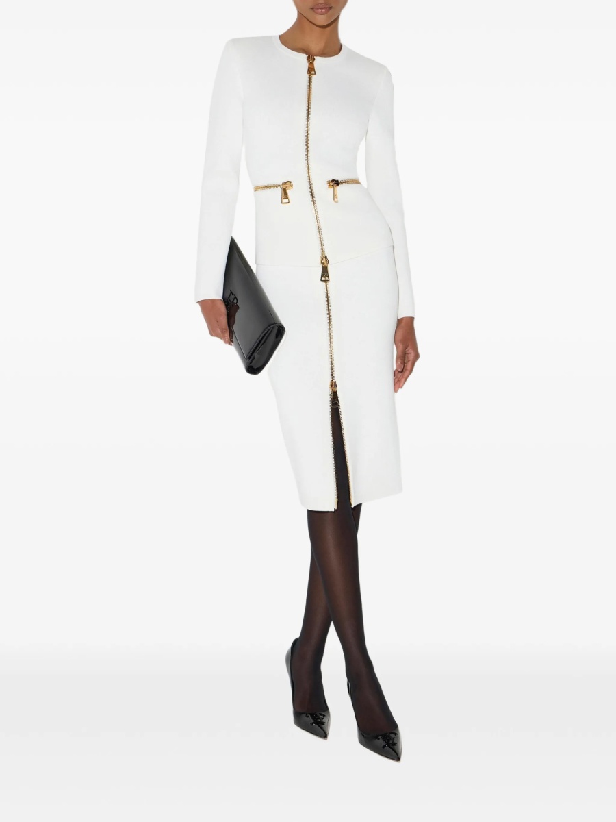 Cardigan Elisabetta Franchi alb - Img 2