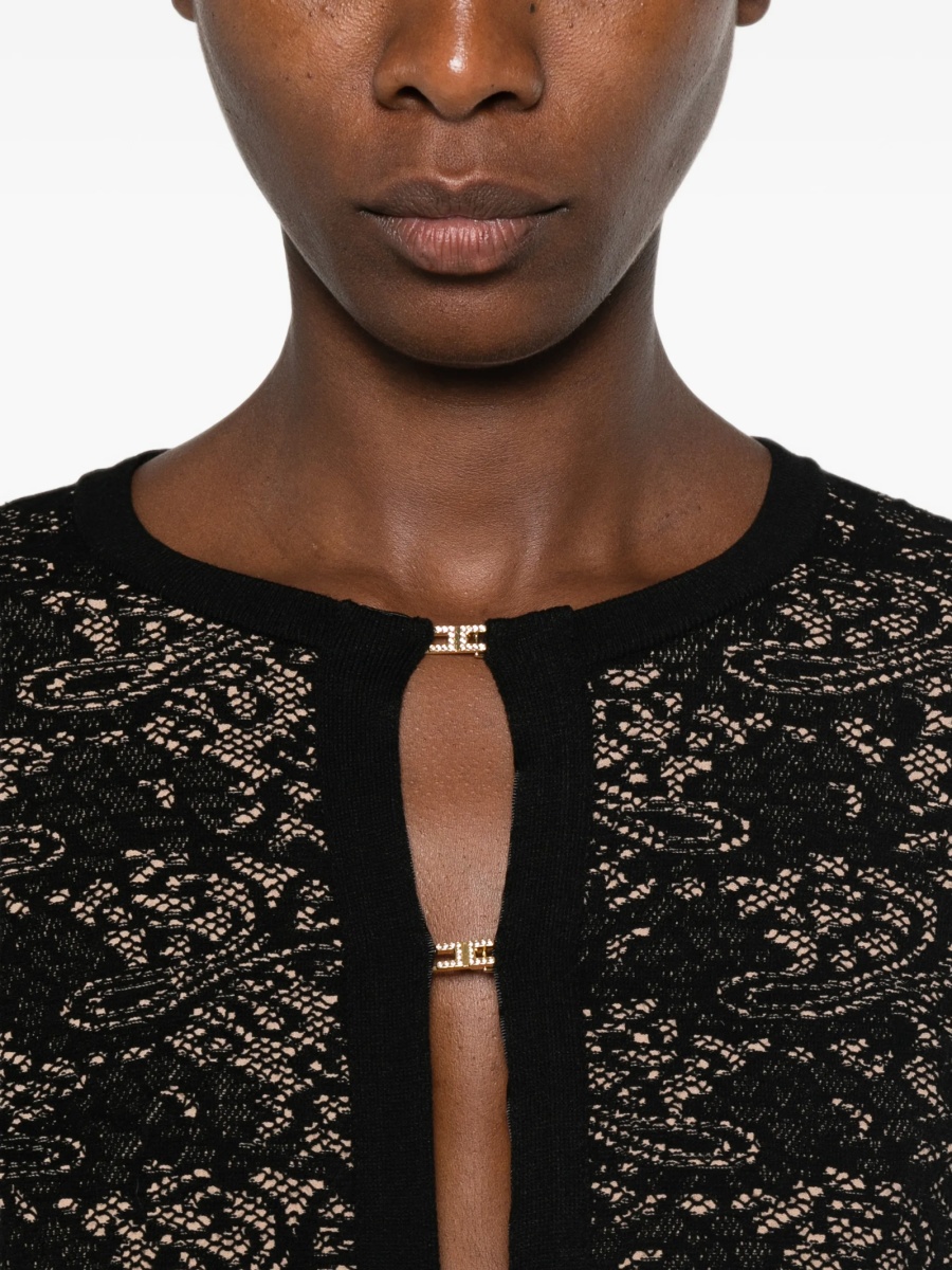Cardigan Elisabetta Franchi negru - Img 5