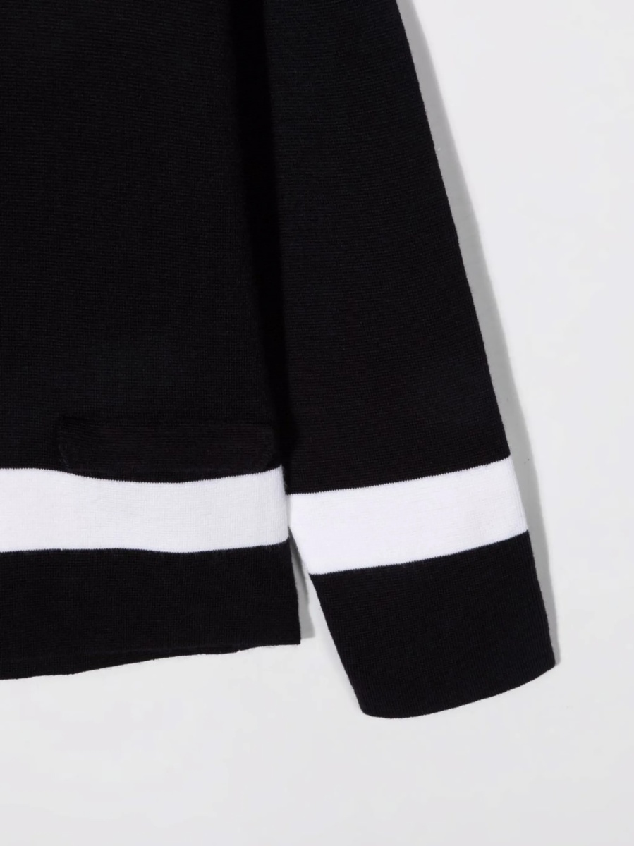 Cardigan Emporio Armani albastru din acrilic si lana - Img 3