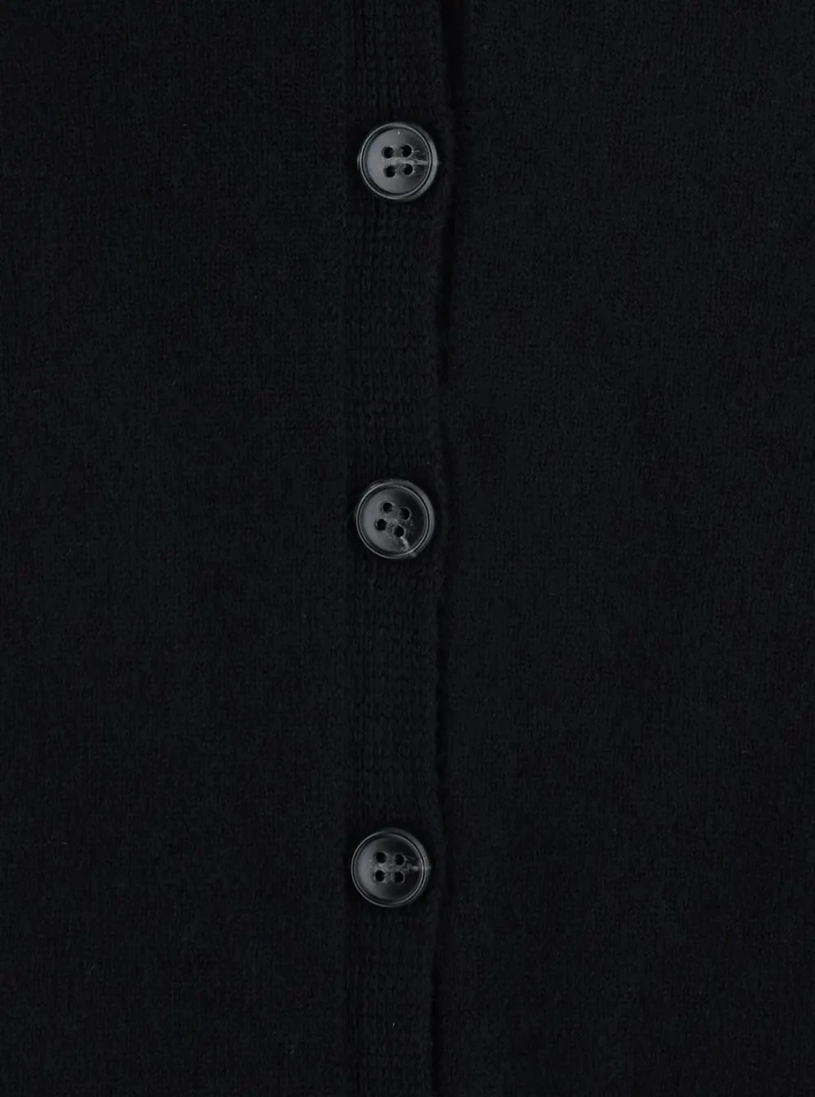 Cardigan Lisa Yang negru din casmir - Img 3
