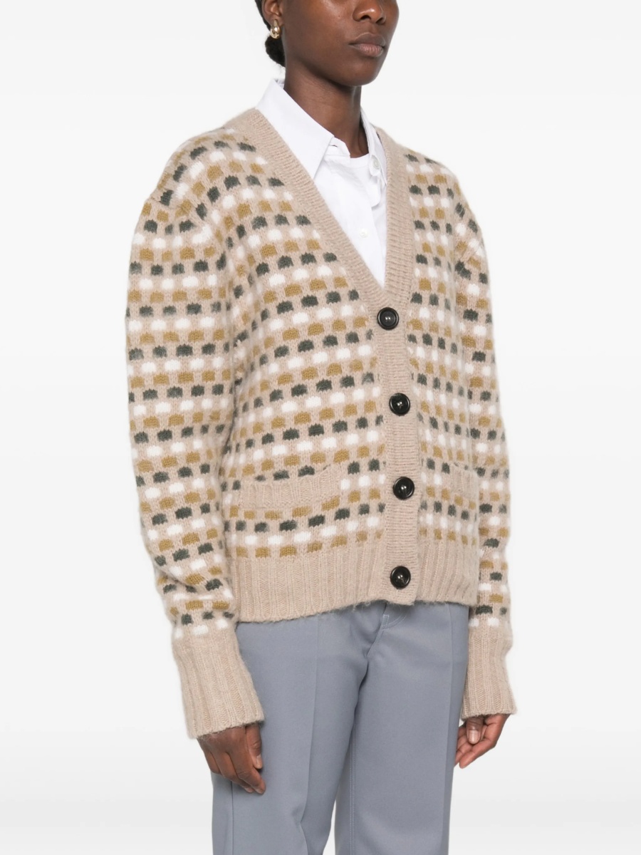 Cardigan Mazzarelli neutru din lana si casmir - Img 3