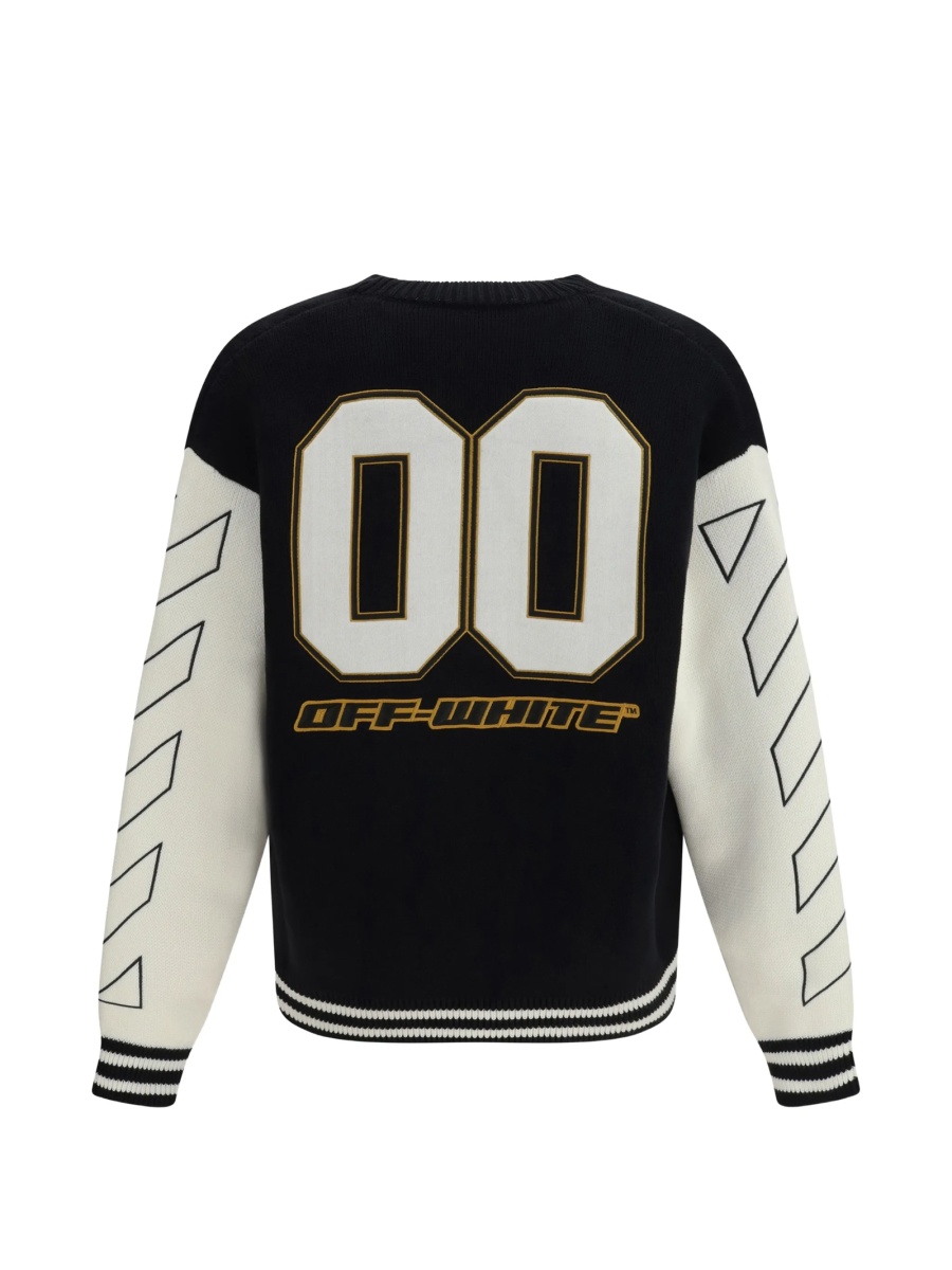 Cardigan Off-White Varsity negru - Img 2